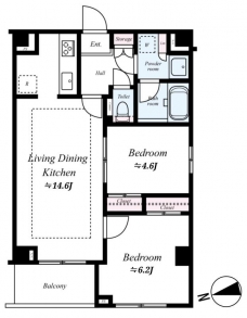 フュージョナル王子RICOTTの間取り図