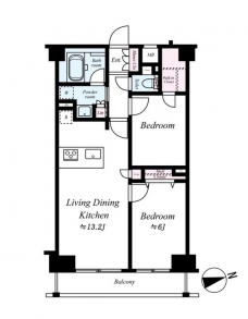 AZEST浮間舟渡の間取り図