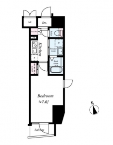 ハーモニーレジデンス東京シティゲートの間取り図