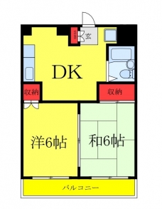 コーポはばの間取り図