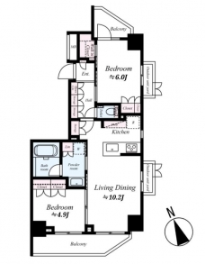 オープンレジデンシア本郷三丁目の間取り図