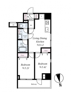 アイル大手町の間取り図