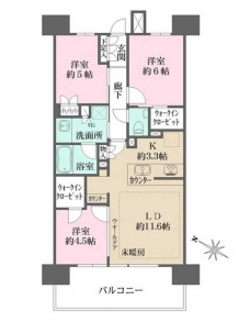 ザ・パークハウス大宮吉敷町翠邸の間取り図