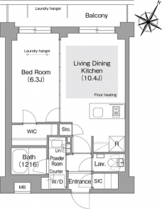 コンフォリア・リヴ文京護国寺の間取り図