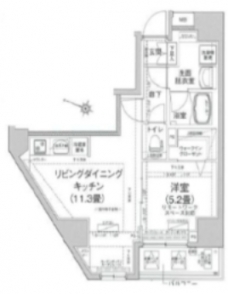 アイルプレミアム本駒込の間取り図