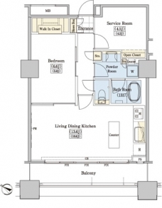 レジディアタワー上池袋（タワー棟）の間取り図