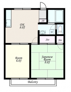プリムロウズコーポの間取り図