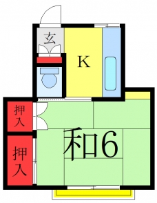 タグチコーポの間取り図