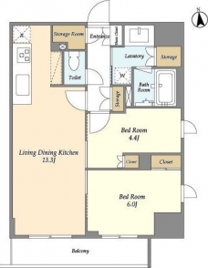 LaSante　上野の間取り図