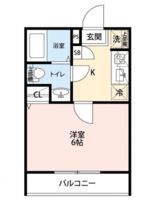 エクセラン中浦和の間取り図
