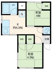 大塚ハイツの間取り図