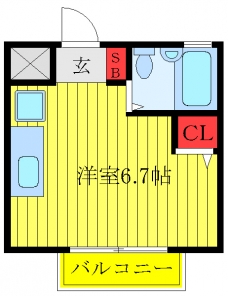 アヴァンセ西ヶ原の間取り図