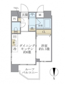 プラティーク目白の間取り図