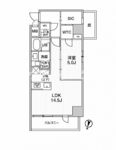 シーズンフラッツ新大塚の間取り図