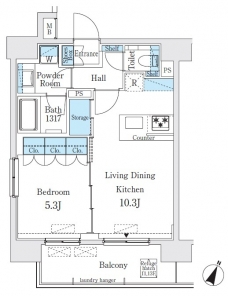 ＧＬＡＣＩＥＲ神保町（グラシアジンボウチョウ）の間取り図