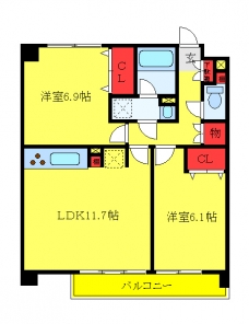 CHANCE-BERGの間取り図