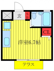 アヴァンセ西ヶ原の間取り図
