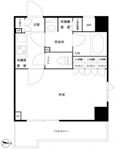 ルーブル池袋弐番館の間取り図