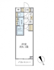 クレアポルテ川口元郷　の間取り図