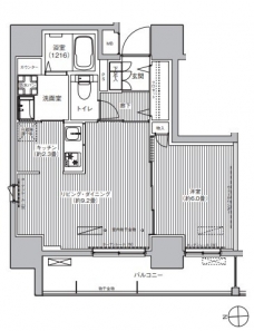 レジェンダリーガーデン赤羽　ウェストビューの間取り図