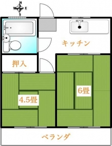 戸田コーポの間取り図