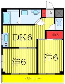 レジデンス西が丘の間取り図