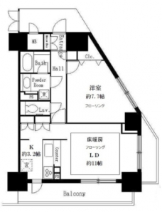 サンクレール荒川ブランガーデンの間取り図