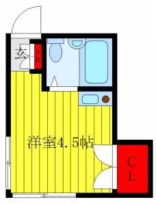 細村アパートの間取り図