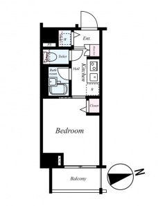 グラントゥルース西日暮里の間取り図