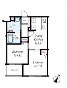 クィーンシティ板橋本町ラディウスの間取り図