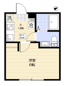 エクセラン本蓮沼Ⅰの間取り図