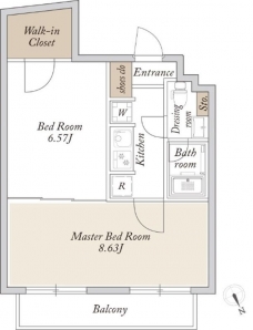 Ｌａ　Ｄｏｕｃｅｕｒ赤塚の間取り図