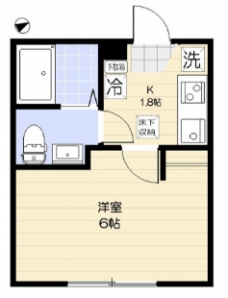 エクセラン本蓮沼Ⅰの間取り図