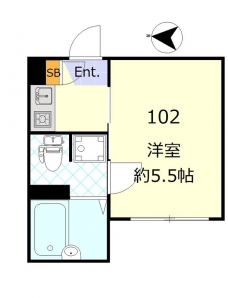 ドミール十条の間取り図