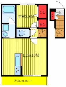 Geo heim Aの間取り図