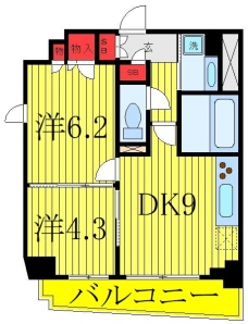 パークアクシス新板橋イーストの間取り図