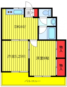 第三ルナマンションの間取り図