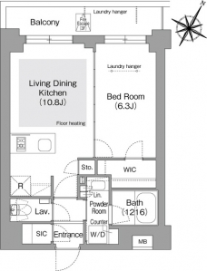 コンフォリア・リヴ文京護国寺の間取り図