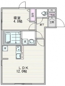 エスジーコート王子駅前の間取り図