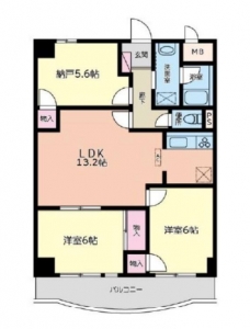 プリムヴェール西堀の間取り図