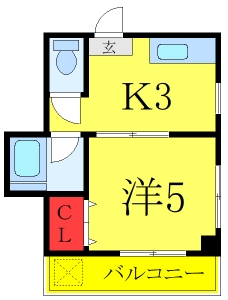 湯本マンションの間取り図