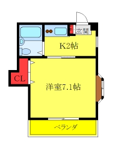 第7オカダビルの間取り図