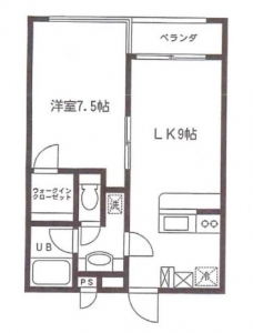 ルクレ東長崎の間取り図