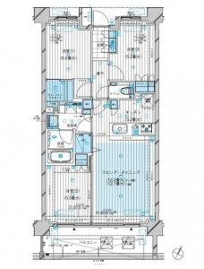 グランカーサ北浦和の間取り図