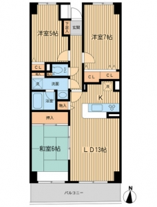 プロスペクト浦和常盤の間取り図