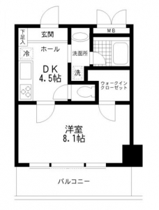 フルグラール池袋の間取り図