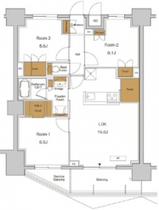 ＲＪＲプレシア東十条ガーデンの間取り図