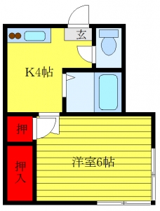 さつき荘の間取り図
