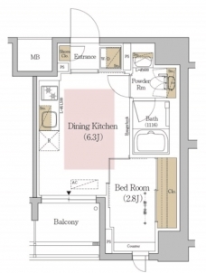 アーバネックス文京本郷の間取り図
