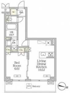 ミレーネ滝野川の間取り図